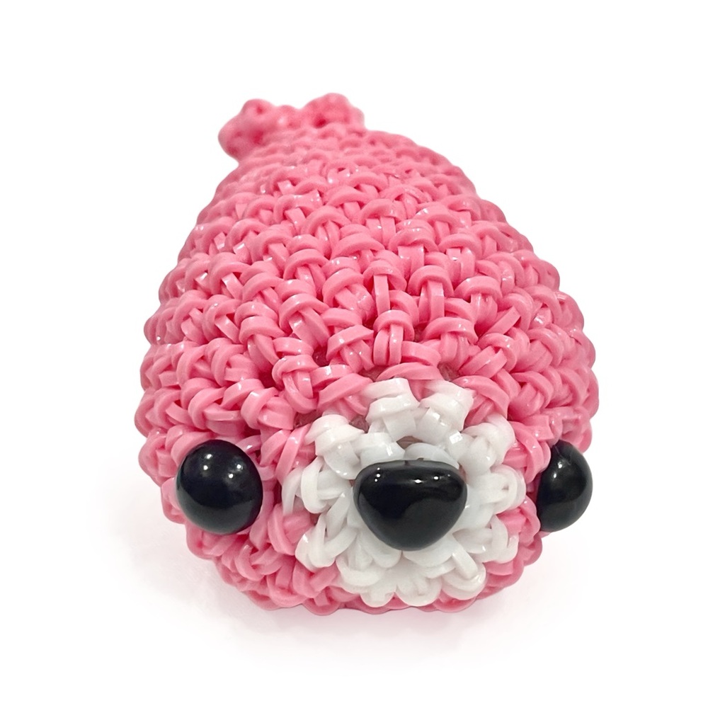 Loomigurumi Kawaii Pink Seal Handmade With Love